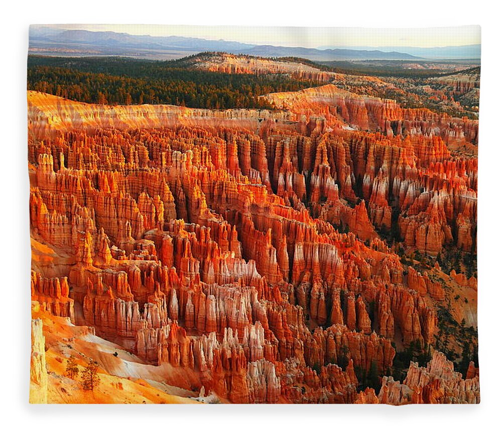Morning Fleece Blanket featuring the photograph The Beauty Of Bryce Canyon In The Morning by Jeff Swan