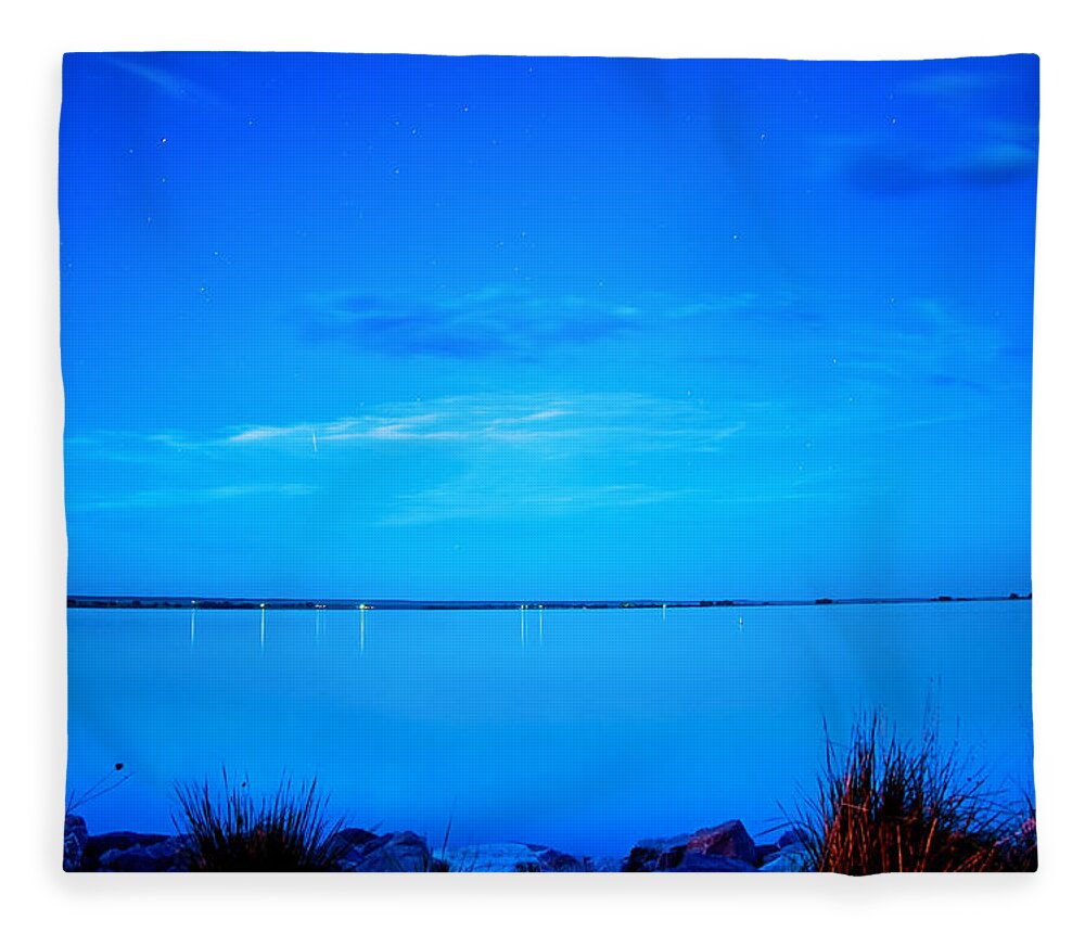 Blue Fleece Blanket featuring the photograph The Blue Hour by James BO Insogna