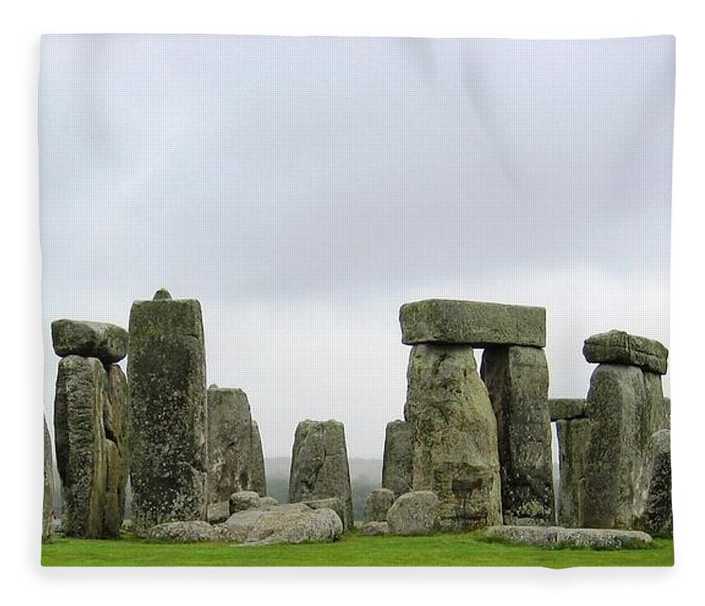 Stonehenge Fleece Blanket featuring the photograph The Circle by Denise Railey