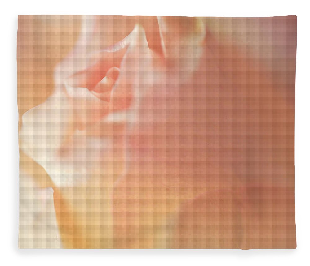Jenny Rainbow Fine Art Photography Fleece Blanket featuring the photograph The Color of My Wedding Dress. Pink Rose by Jenny Rainbow