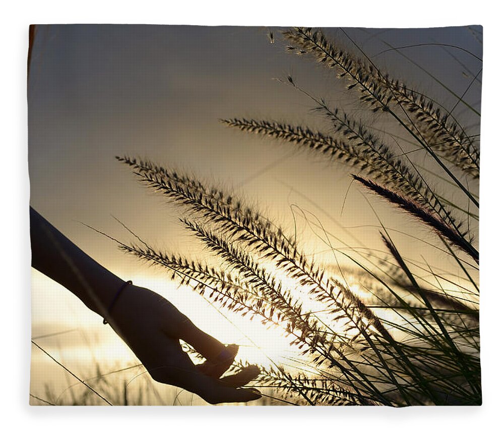 Sunlight Fleece Blanket featuring the photograph The Good Earth by Laura Fasulo