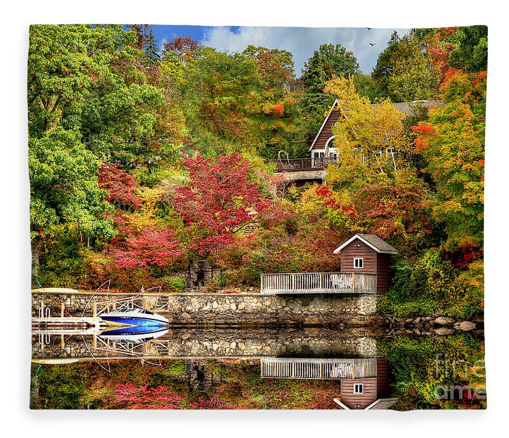 Scenic Fleece Blanket featuring the photograph The Good Life by Kathy Baccari