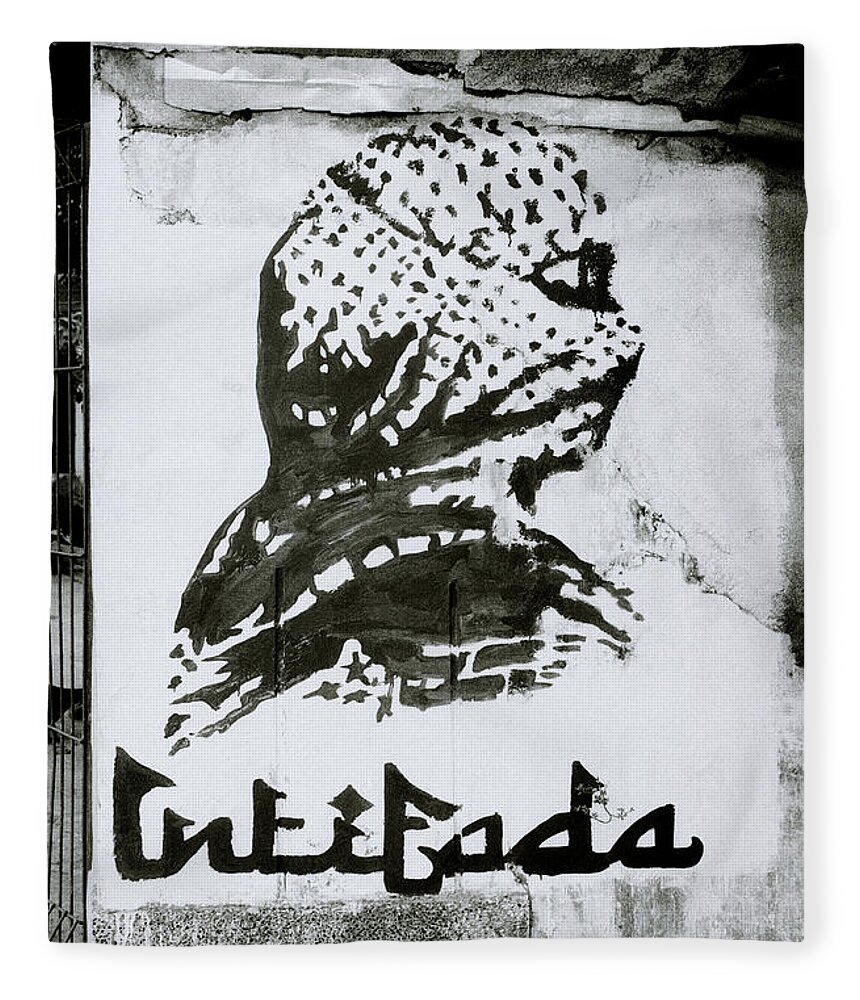 Revolution Fleece Blanket featuring the photograph The Intifada by Shaun Higson