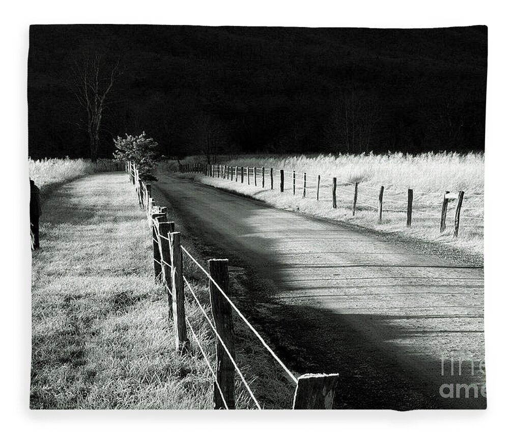 Sparks Lane Fleece Blanket featuring the photograph The Lone Photographer by Douglas Stucky