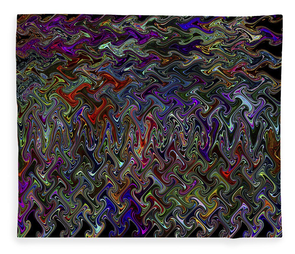 12-12-12 Fleece Blanket featuring the photograph The Making Of A Soul - Color Melt - Creamy Dreamy Color Inside Me by Kenneth James