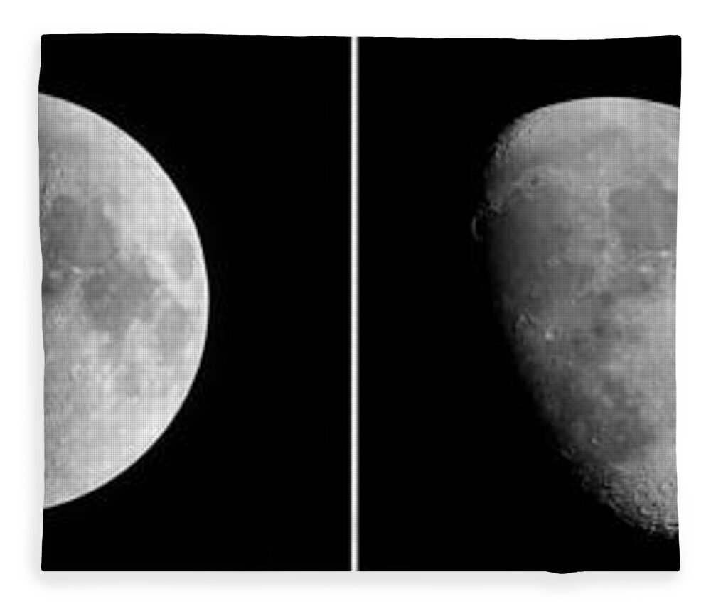 Moon Fleece Blanket featuring the photograph The Moon by Jackson Pearson