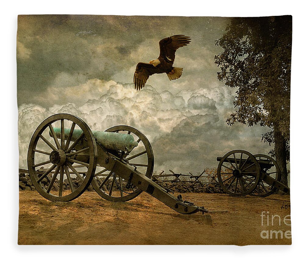 Canon Fleece Blanket featuring the photograph The Price Of Freedom by Lois Bryan