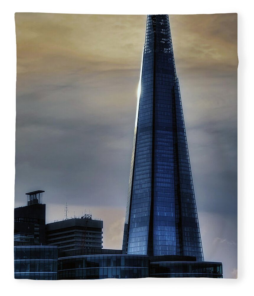 London Fleece Blanket featuring the photograph The Shard by Joana Kruse