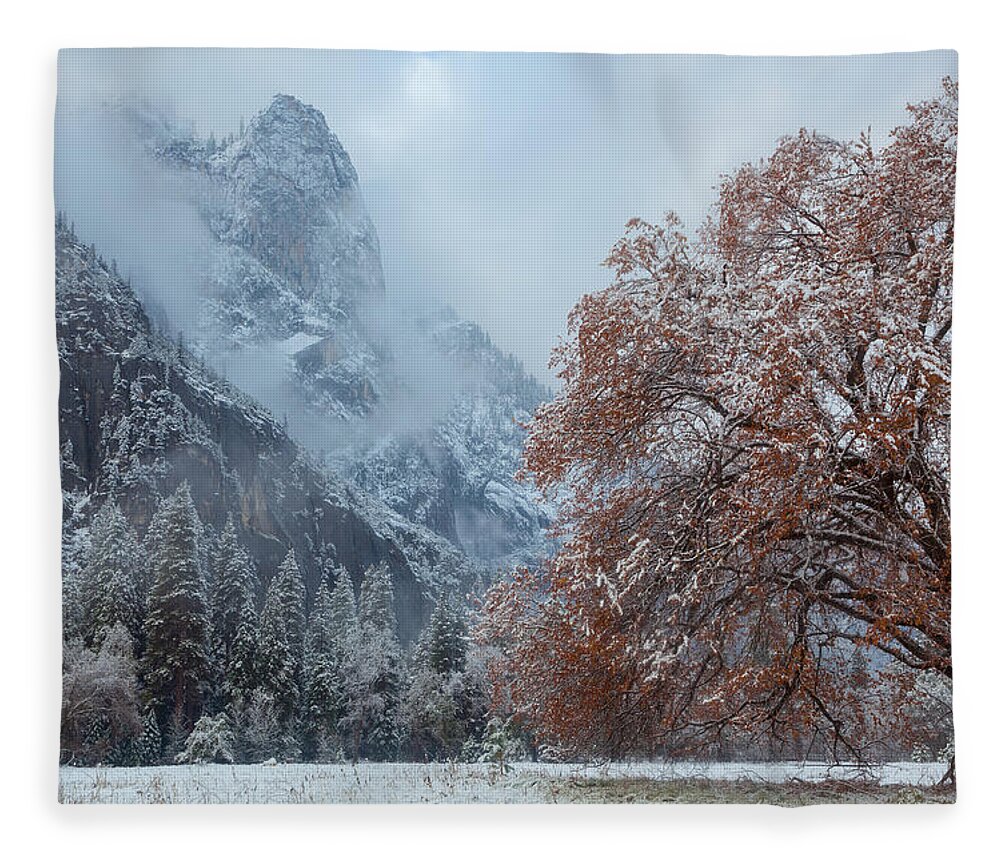 Landscape Fleece Blanket featuring the photograph The Two Seasons by Jonathan Nguyen