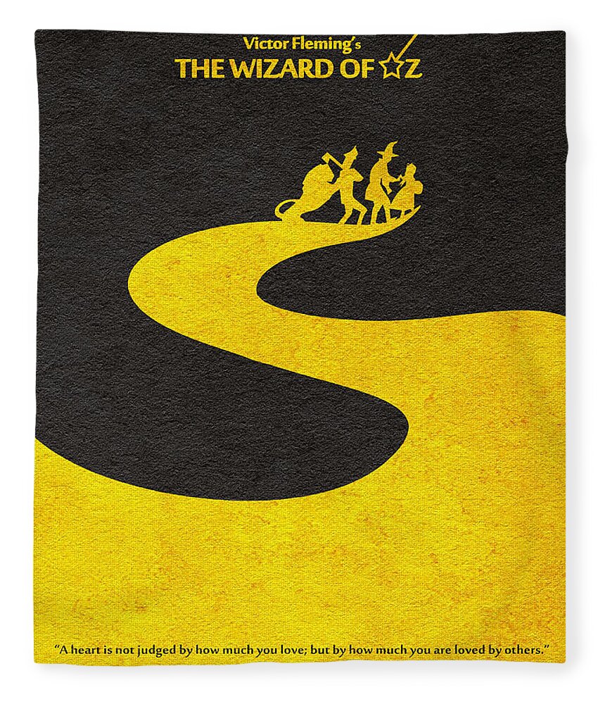 The Wizard Of Oz Fleece Blanket featuring the digital art The Wizard of Oz by Inspirowl Design
