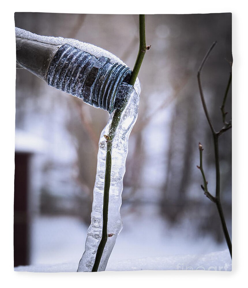 Winter Fleece Blanket featuring the photograph Thirst by Jon Munson II