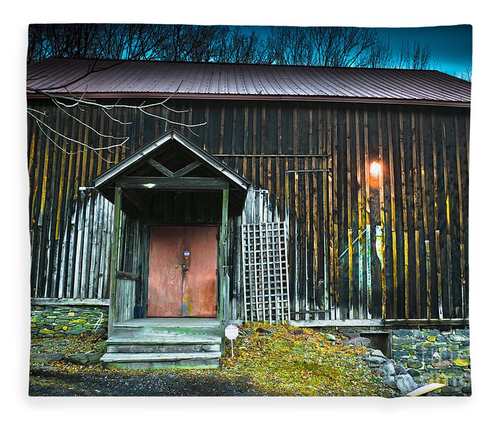 Barn Fleece Blanket featuring the photograph This Old Barn by Gary Keesler