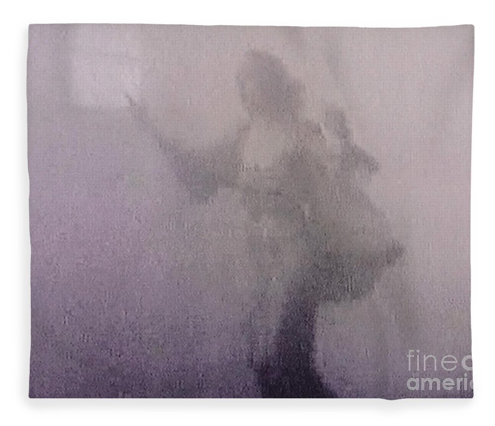 Fantasy Fleece Blanket featuring the digital art Through The Mist by Lyric Lucas