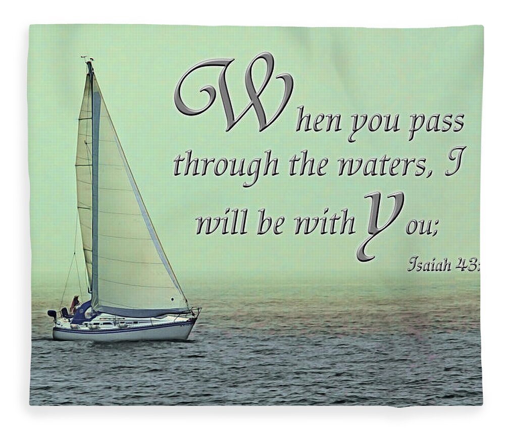 Water. Sail Fleece Blanket featuring the photograph Through The Waters by Jayne Gohr