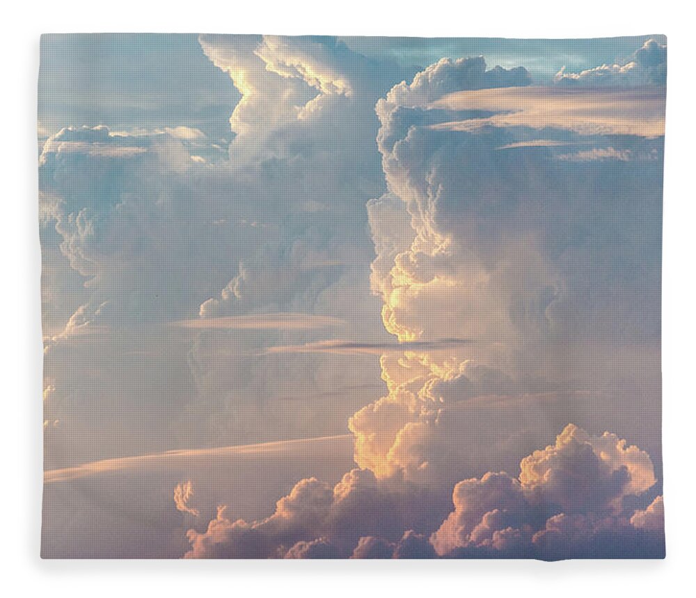 Tranquility Fleece Blanket featuring the photograph Thunder by Khh 1971