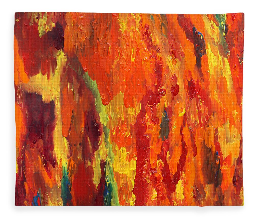 Fusionart Fleece Blanket featuring the painting Tomorrow by Ralph White
