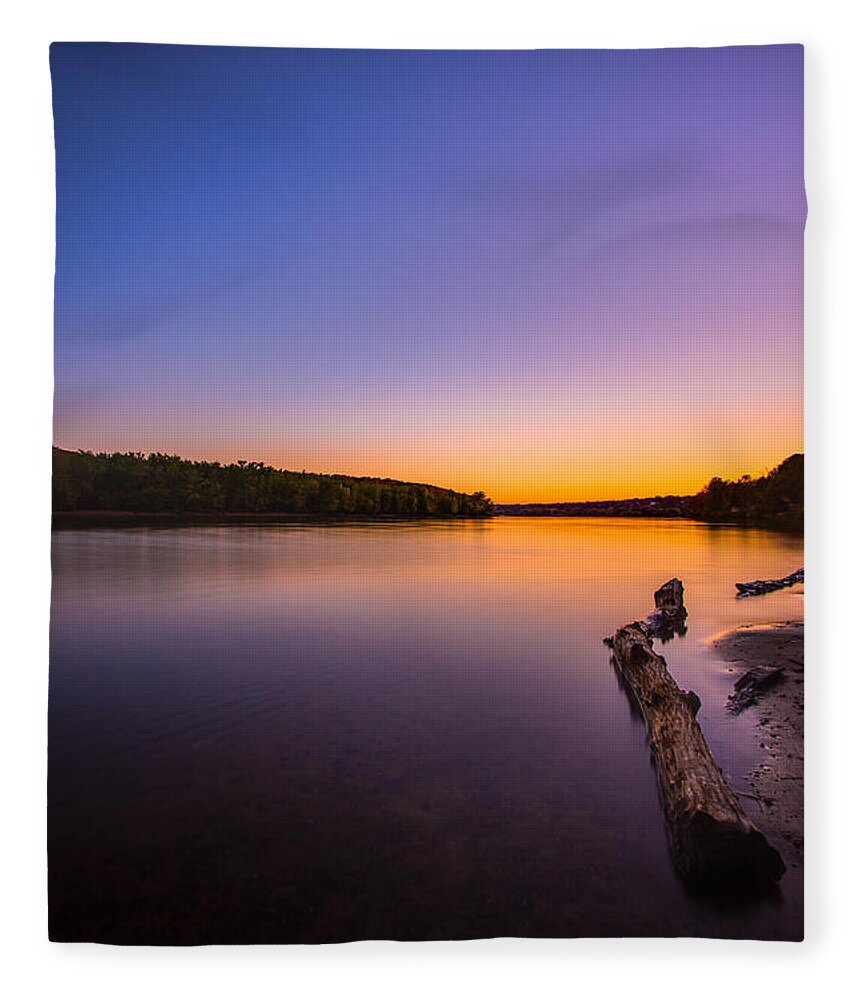 Stillwater Fleece Blanket featuring the photograph Tranquility by Adam Mateo Fierro