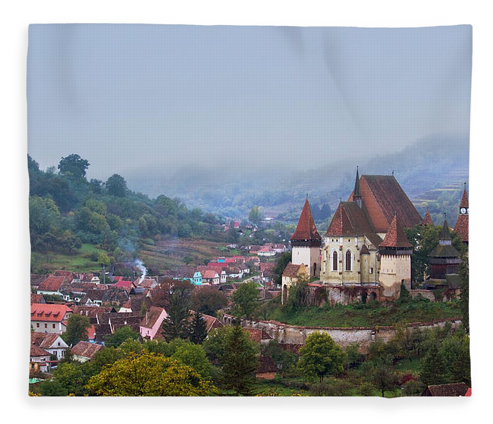 Architecture Fleece Blanket featuring the photograph Transylvania by Mircea Costina Photography