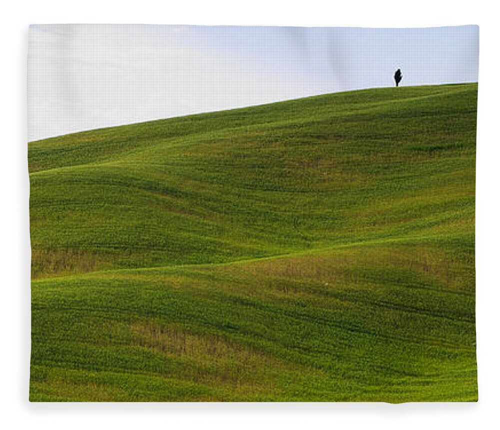 Agriculture Fleece Blanket featuring the photograph Tuscany landscape by Ivan Slosar