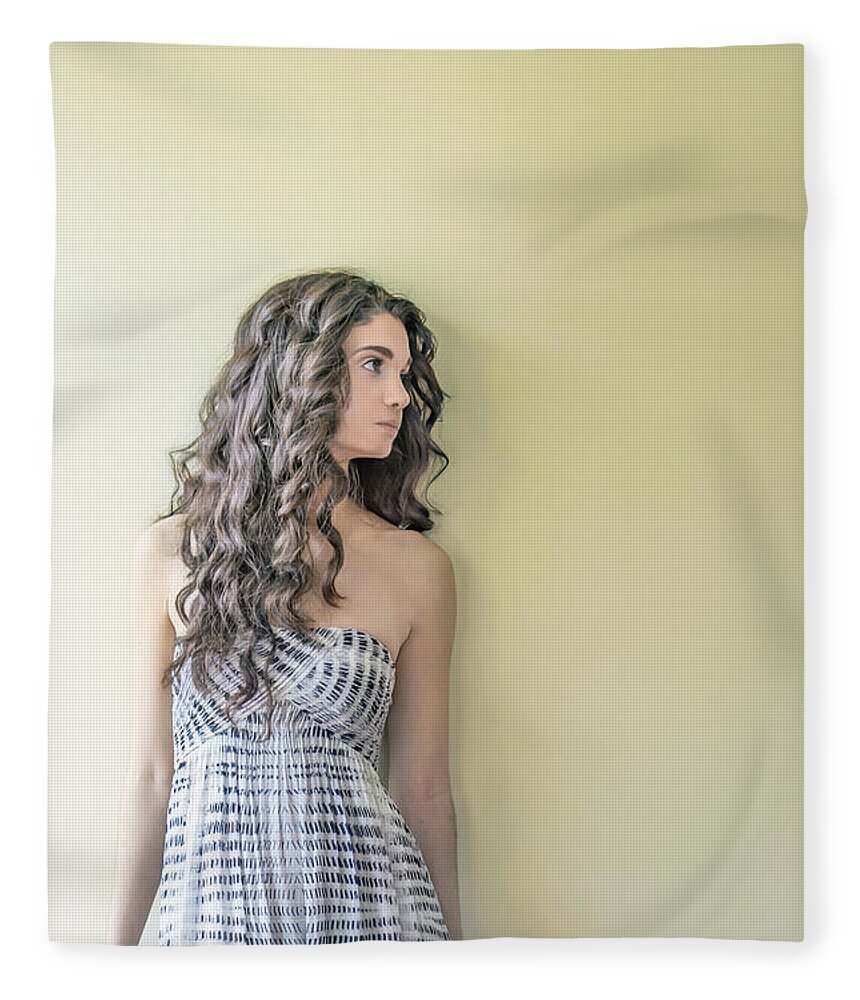 Girl Fleece Blanket featuring the photograph Unfulfilled Dreams by Evelina Kremsdorf