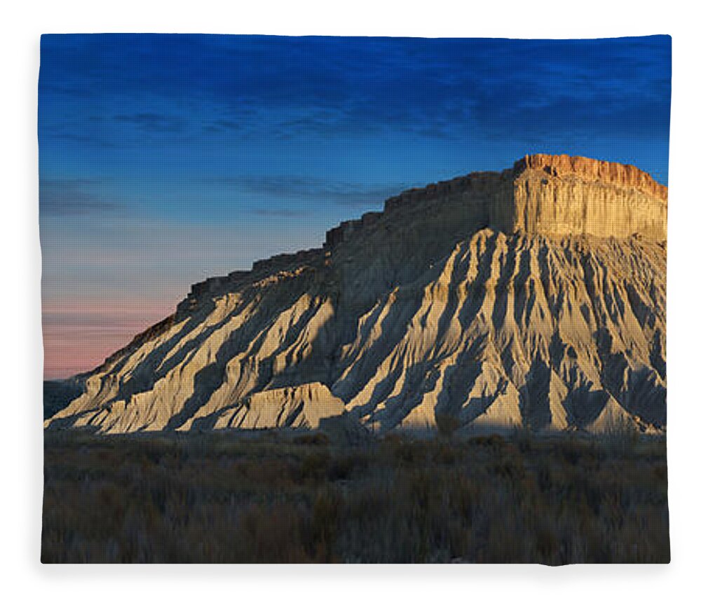 Landscape Fleece Blanket featuring the photograph Utah Outback 40 Panoramic by Mike McGlothlen