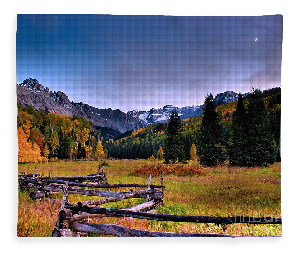 Landscape Fleece Blanket featuring the photograph Valley of Mt Sneffels by Steven Reed