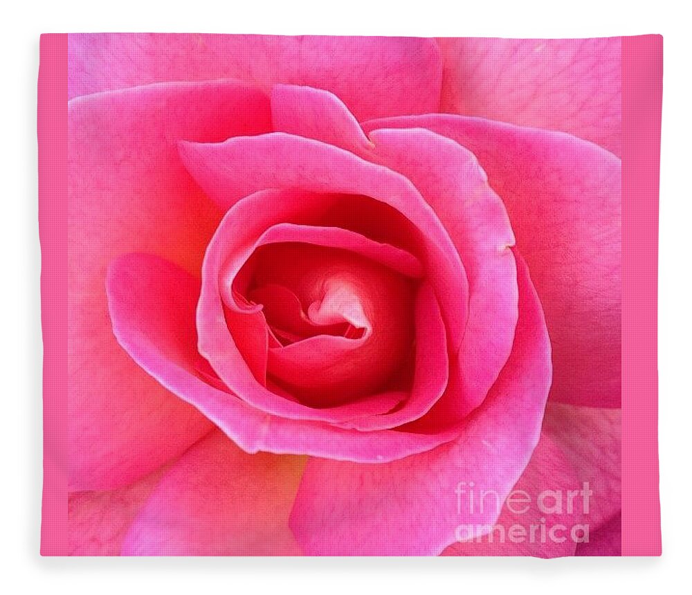Rose Fleece Blanket featuring the photograph Vibrant by Denise Railey