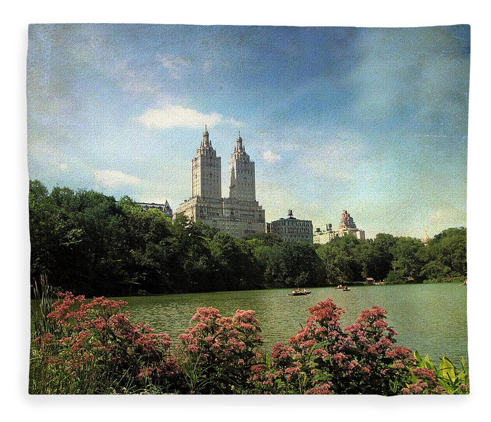 San Remo Fleece Blanket featuring the photograph View Of San Remo by Jessica Jenney