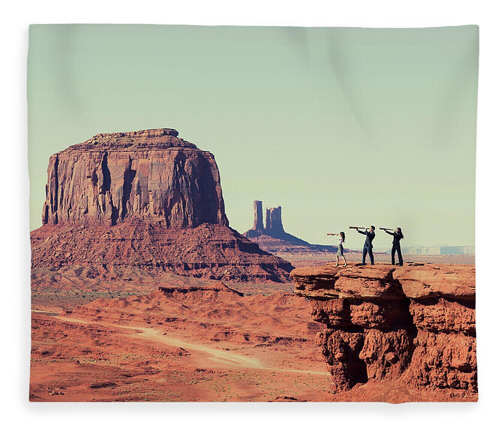 Corporate Business Fleece Blanket featuring the photograph Vision by Richvintage