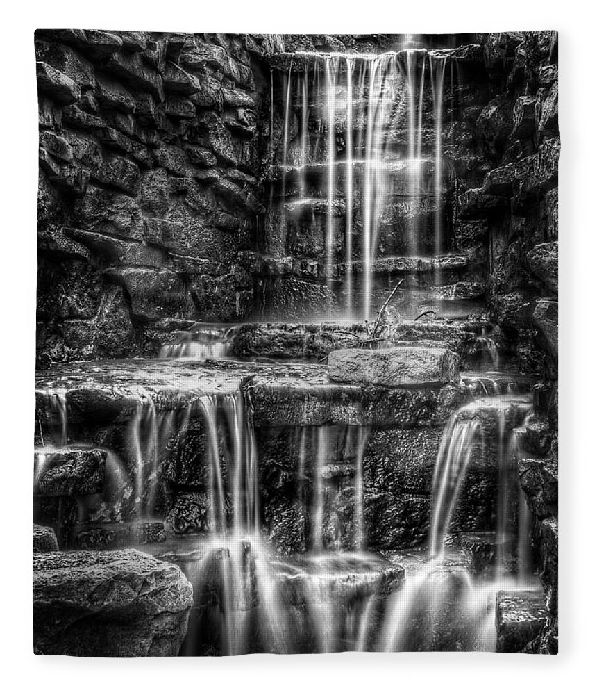 Waterfall Fleece Blanket featuring the photograph Waterfall by Scott Norris