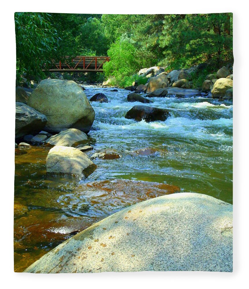 Big Thompson River Fleece Blanket featuring the photograph We Remember by Jessica Myscofski