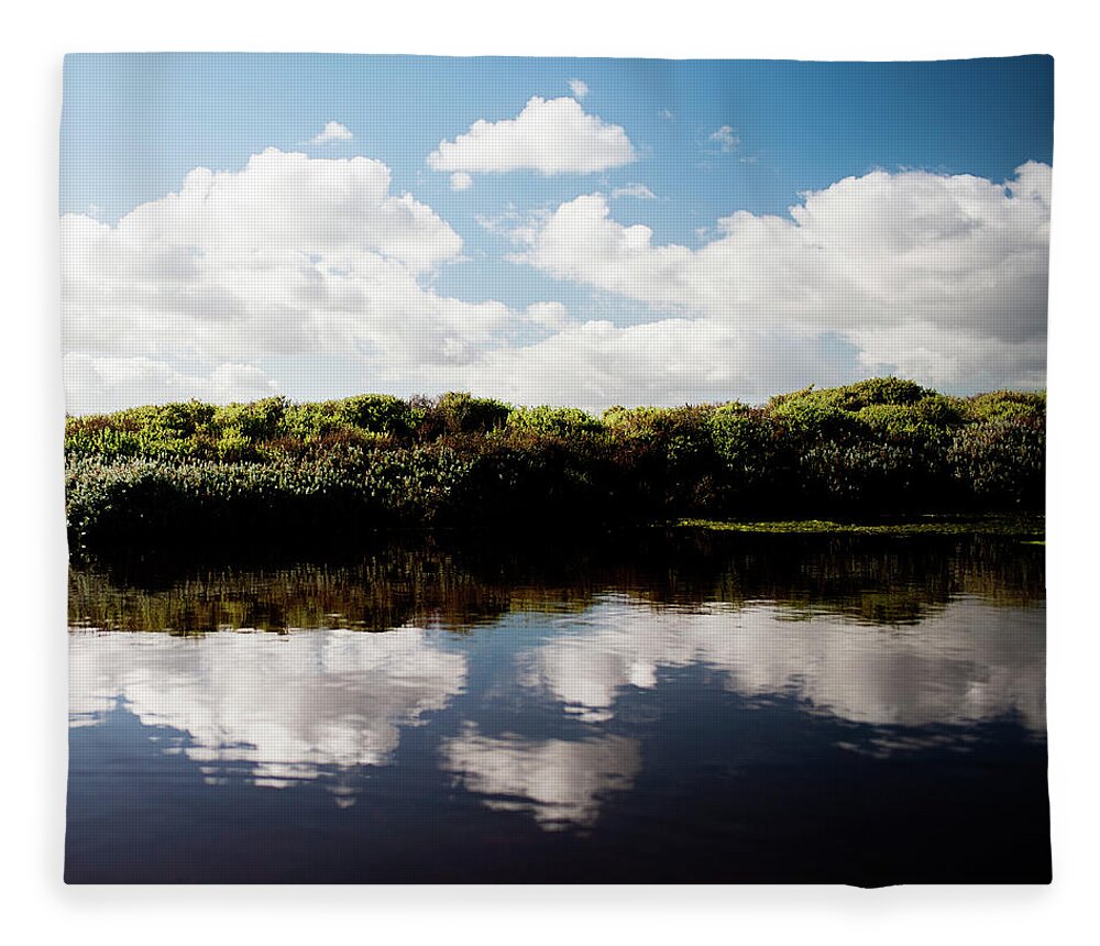Landscape Fleece Blanket featuring the photograph Wetlands In West Coast National Park by Subman