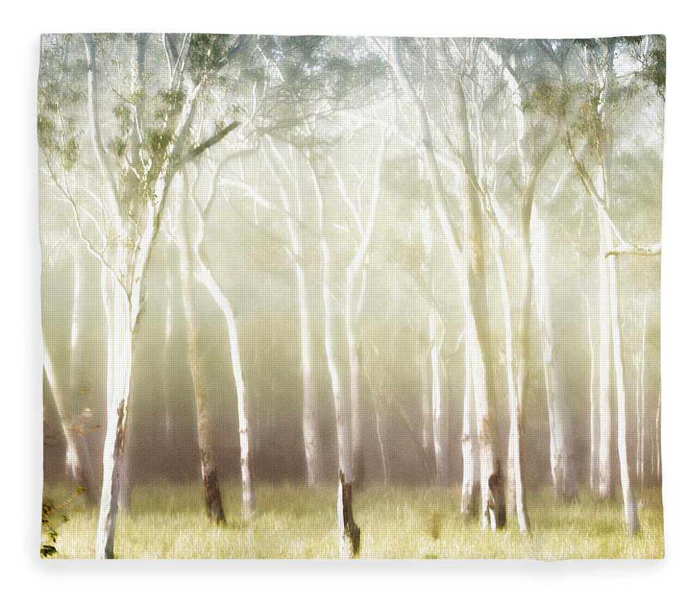 Landscapes Fleece Blanket featuring the photograph Whisper the Trees by Holly Kempe