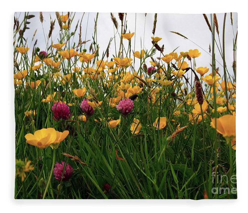 Wildflower Fleece Blanket featuring the photograph Wildflowers by Jeremy Hayden