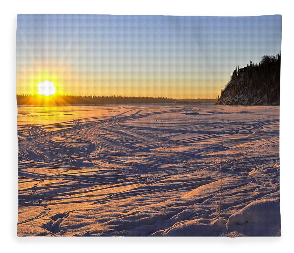 Solstice Fleece Blanket featuring the photograph Winter Solstice by Cathy Mahnke
