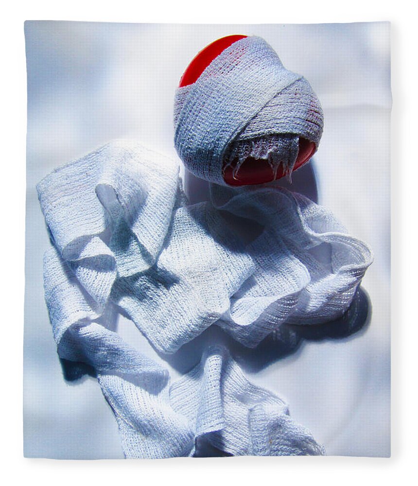Wounded Fleece Blanket featuring the photograph Wounded Heart Series No.3 by Ingrid Van Amsterdam