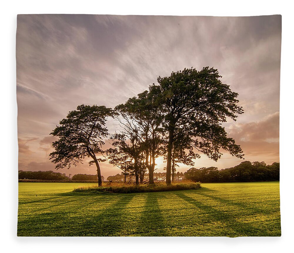 Tranquility Fleece Blanket featuring the photograph Yonderfield West Kilbride by Image By Peter Ribbeck