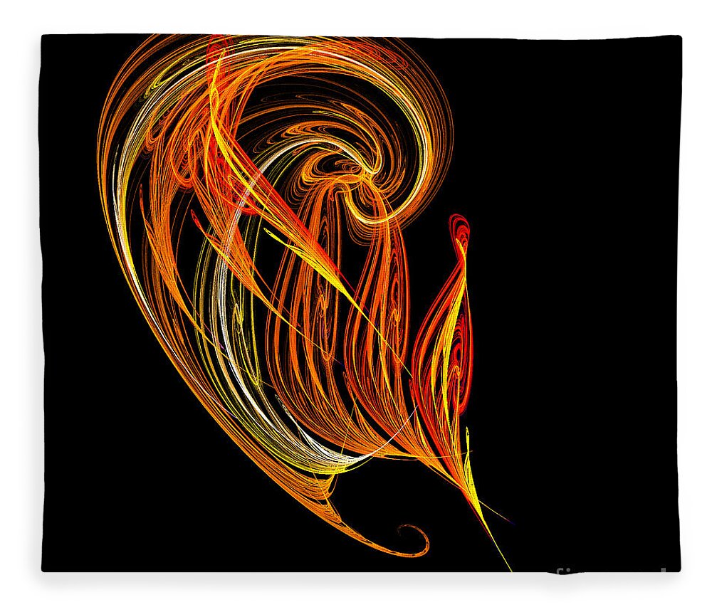 Fractal Digital Art Fleece Blanket featuring the photograph Abstract Ninety-Three #1 by Mike Nellums