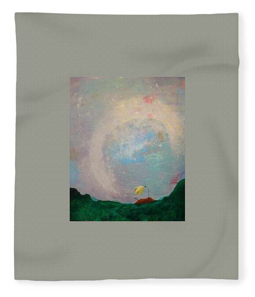Wishes Fleece Blanket featuring the painting 1000 Wishes by Mindy Huntress