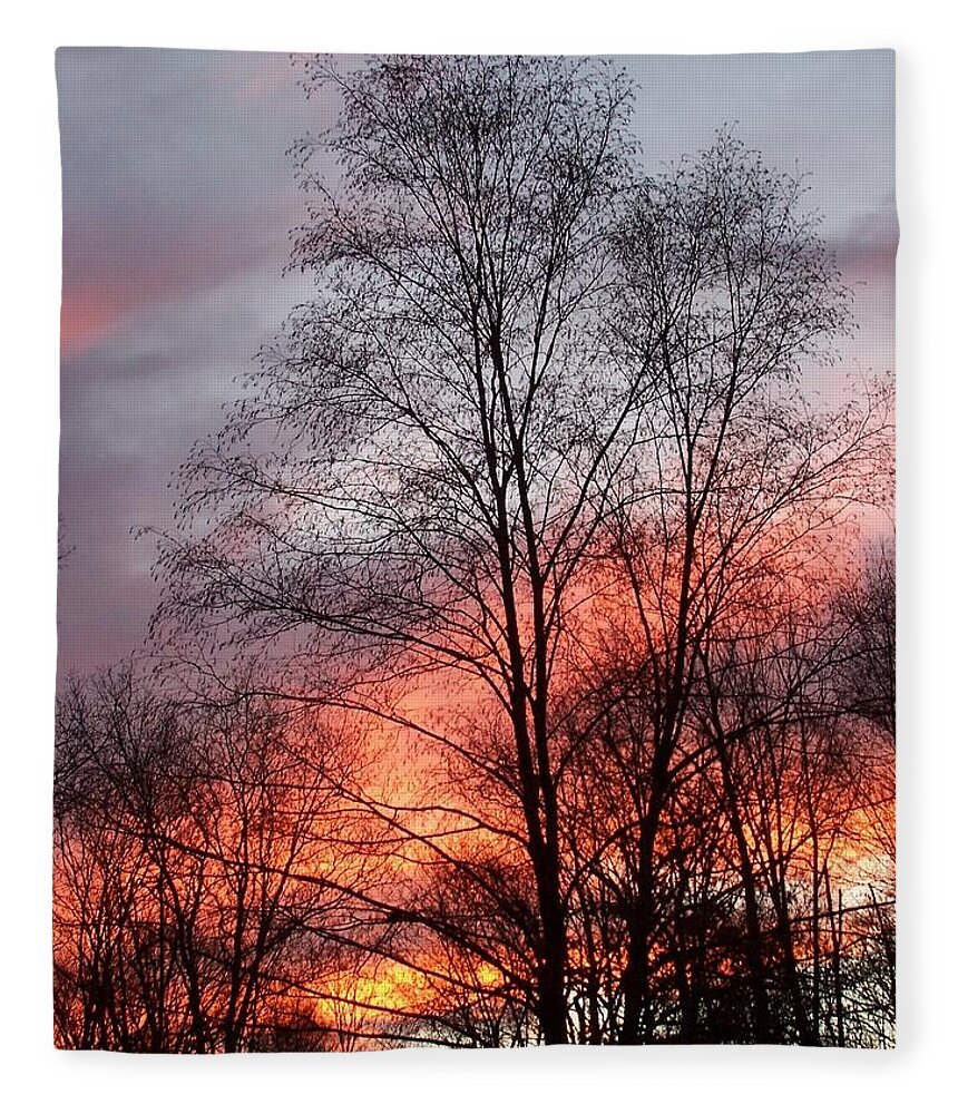 Sunset Fleece Blanket featuring the photograph Adding Life To What Has Passed by Kim Galluzzo