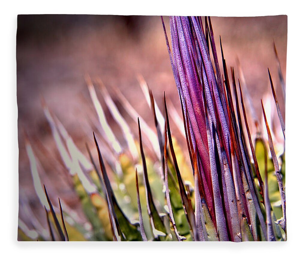 Agave Fleece Blanket featuring the photograph Agave by Mark Ross