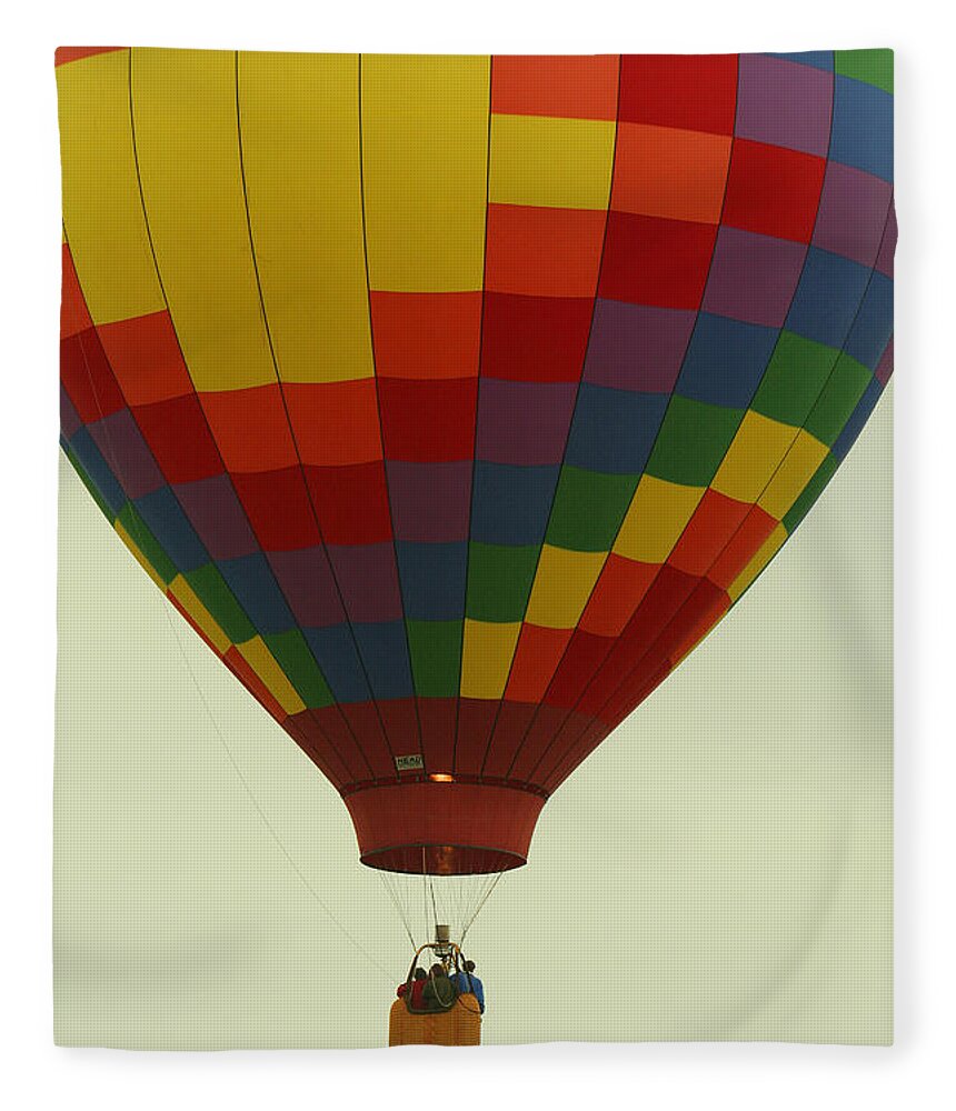 Balloon Fleece Blanket featuring the photograph Balloon Ride by Daniel Reed