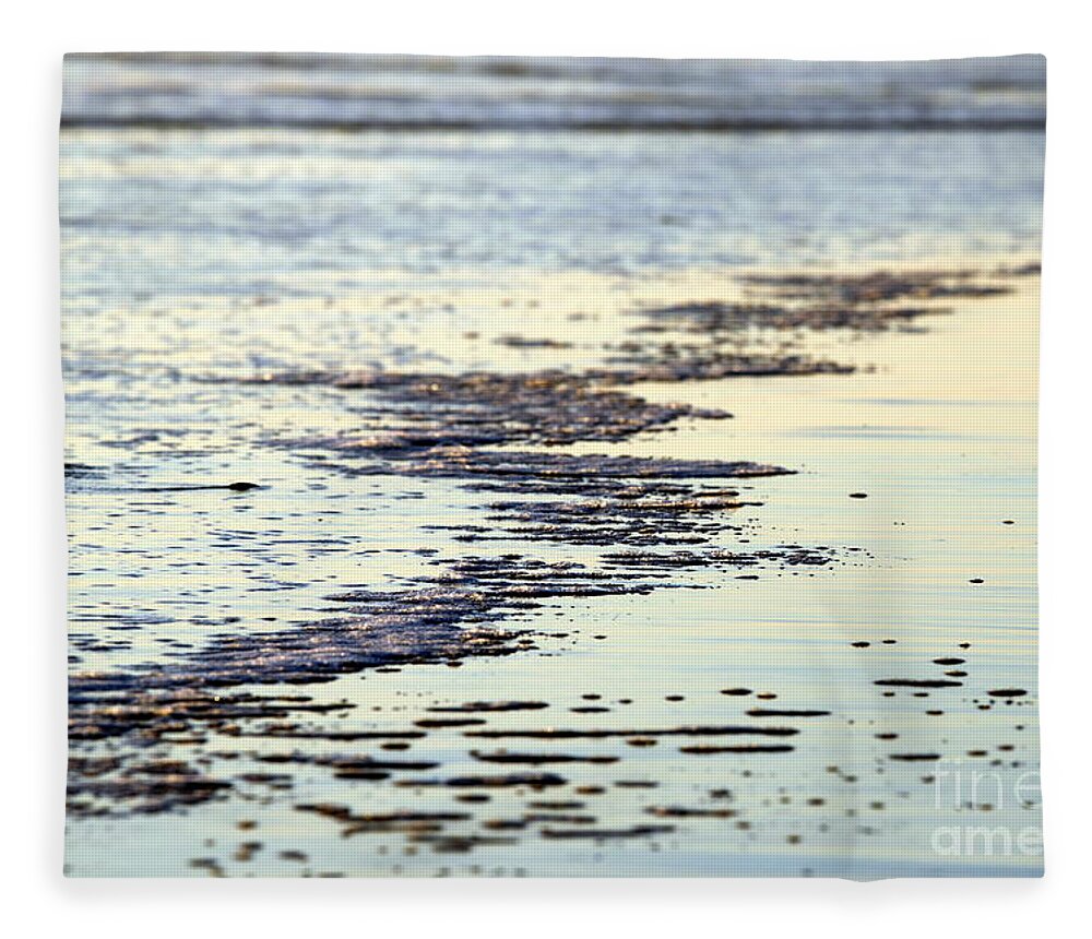 Beach Fleece Blanket featuring the photograph Beach Water by Henrik Lehnerer