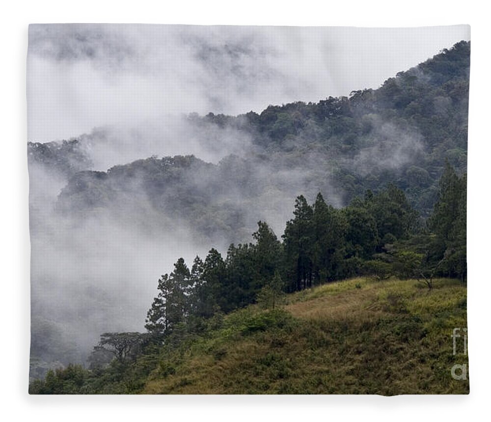 Central America Fleece Blanket featuring the photograph Boquete Highlands by Heiko Koehrer-Wagner