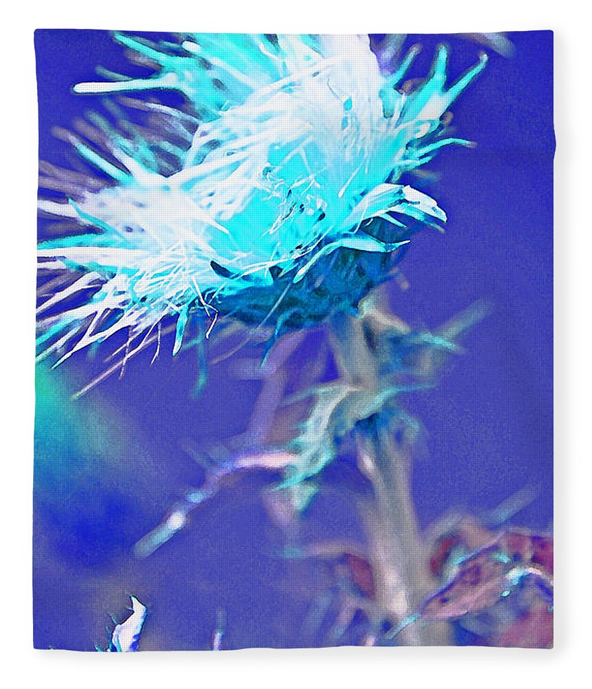 Weeds Fleece Blanket featuring the photograph Bright Accident by Julie Lueders 