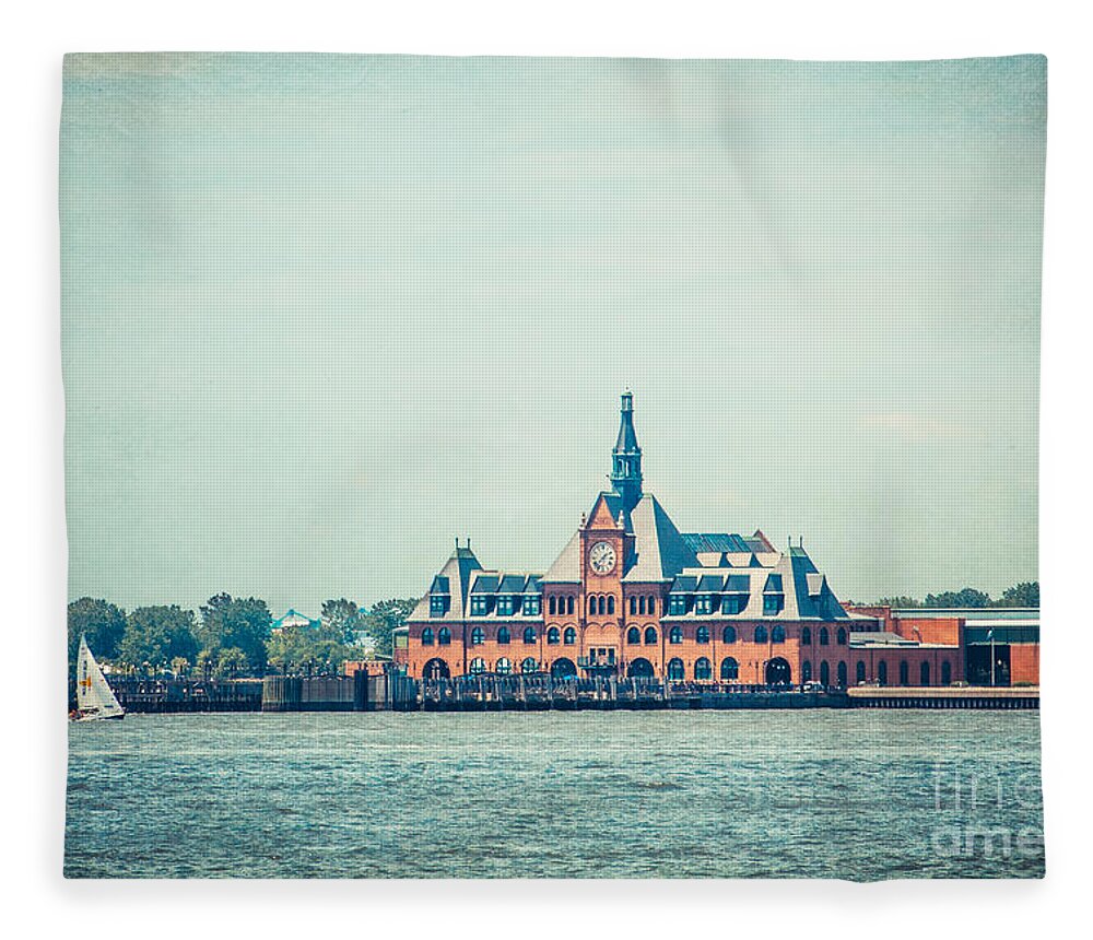 Nyc Fleece Blanket featuring the photograph Central Railroad Terminal of New Jersey by Hannes Cmarits