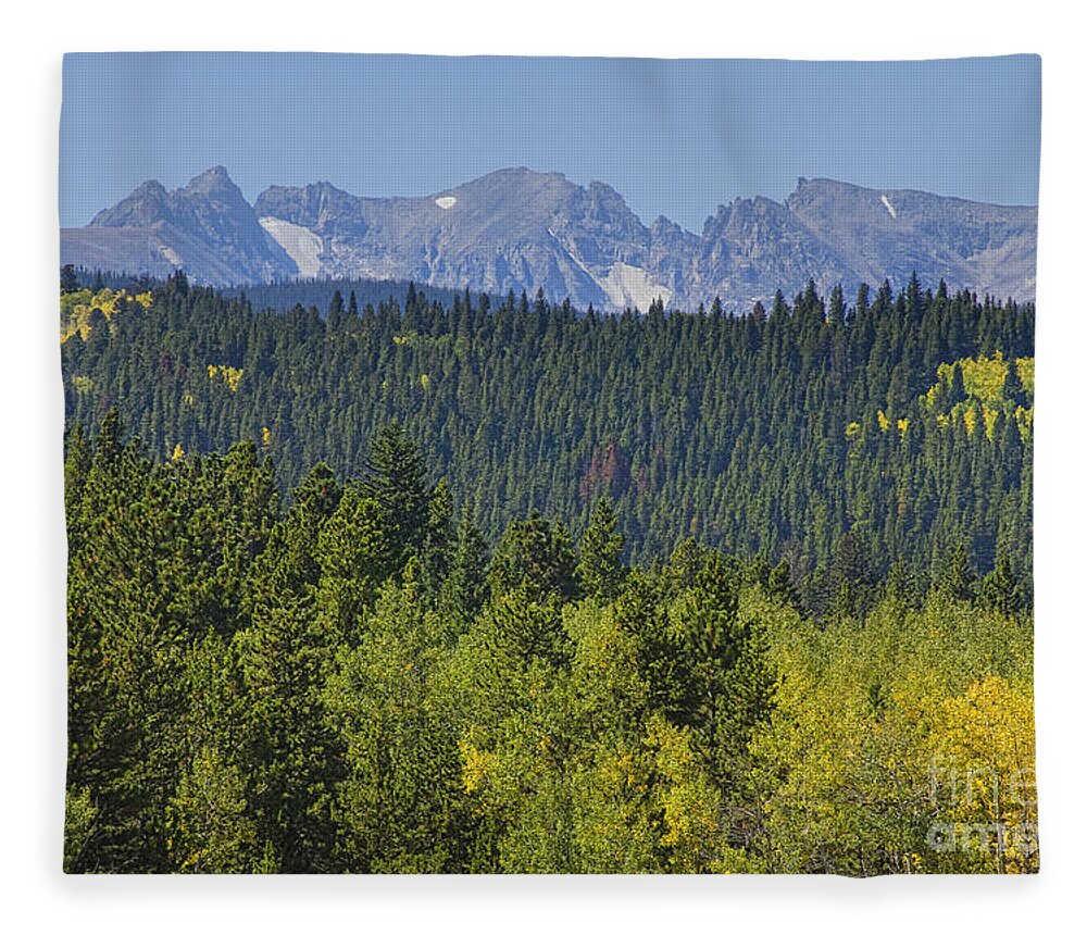 Colorado Fleece Blanket featuring the photograph Colorado Rocky Mountain Continental Divide Autumn View by James BO Insogna