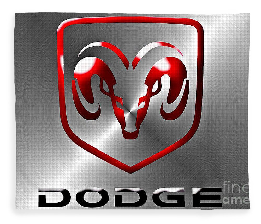 Dodge Fleece Blanket featuring the digital art Dodge Ram by Tommy Anderson