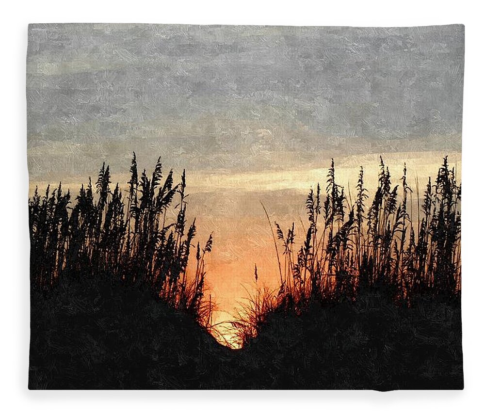 Dunes Fleece Blanket featuring the photograph Dune Peaker by Kim Galluzzo