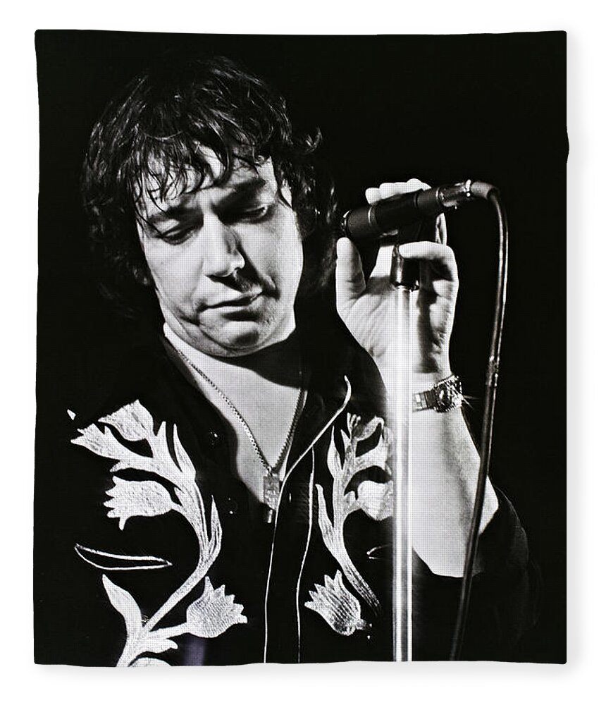 Eric Burdon Fleece Blanket featuring the photograph Eric Burdon in concert-2 by Casper Cammeraat